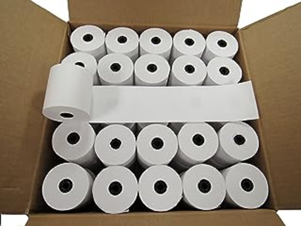 3 x 150 feet 1-Ply Bond Receipt POS Cash Kitchen Paper Star SP700- 50 Rolls