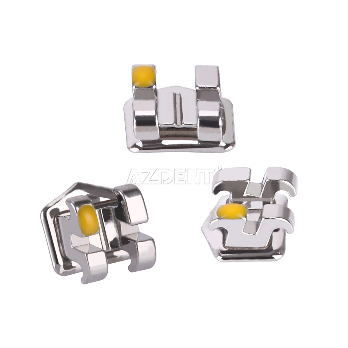 10X AZDENTDental Orthodontics Metal Bracket Braces Standard Roth.022 Hooks 345