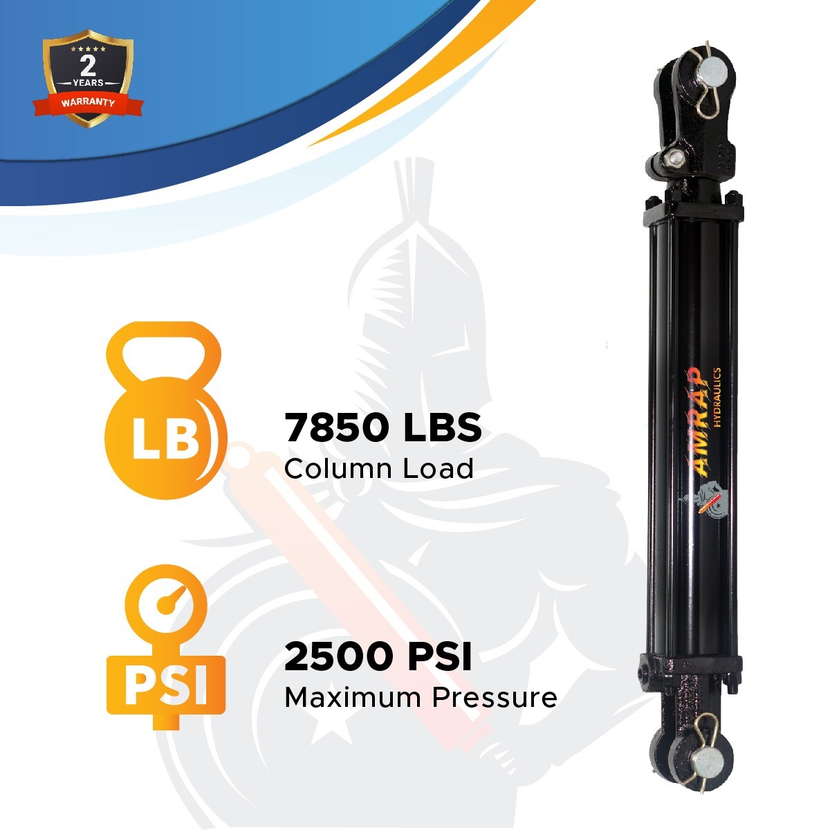 2×12 Hydraulic Cylinder 2″ Bore 12″ Stroke Double Acting Tie-Rod Cylinder