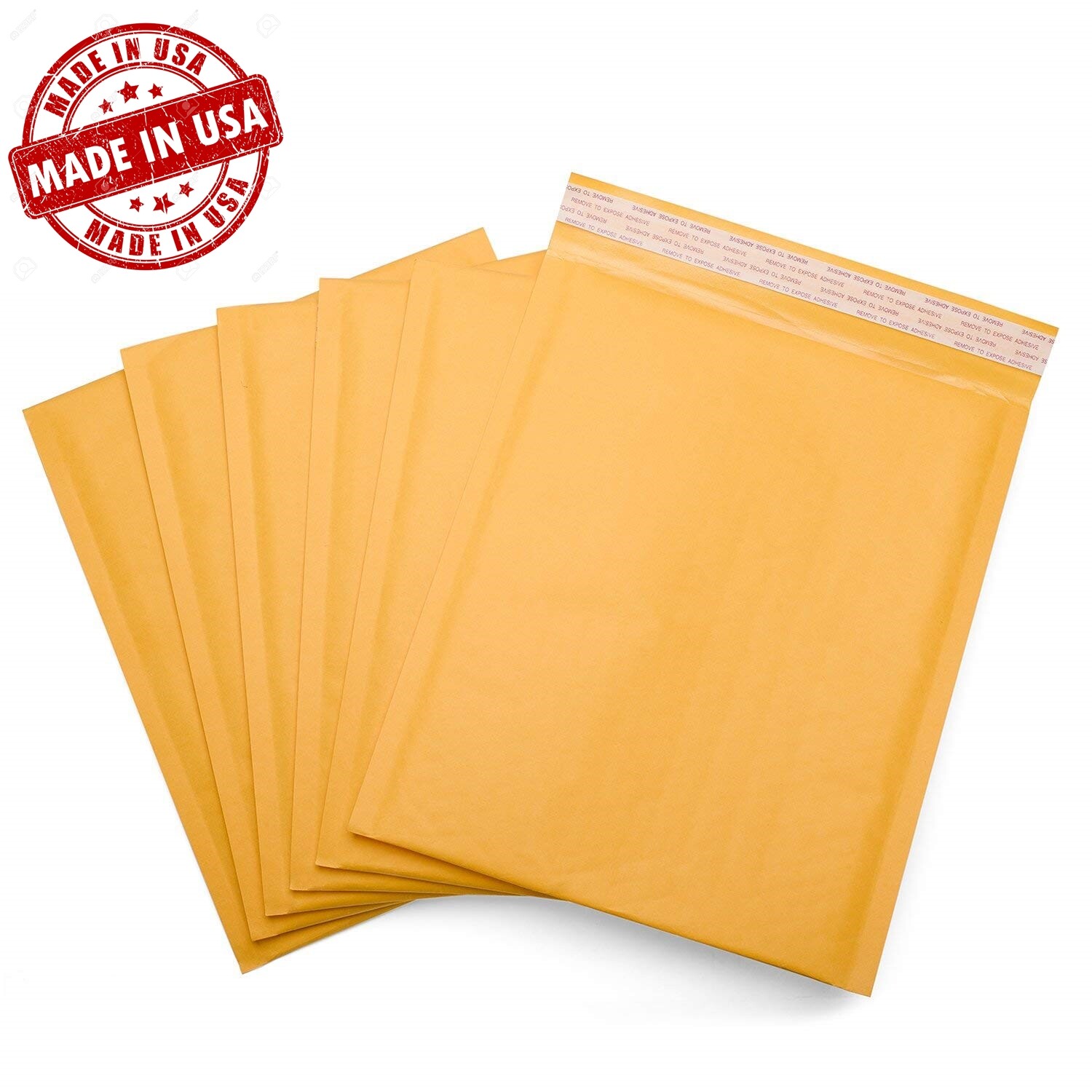 Kraft Gold Air Bubble Mailers Shipping Padded Envelopes Self Seal Made in USA