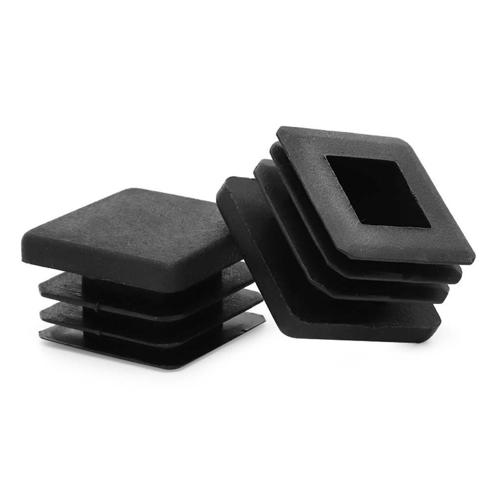 10pc 1″ 1 Inch Square Plastic Plug Tubing Post End Cap Chair Glide Inserts 1×1