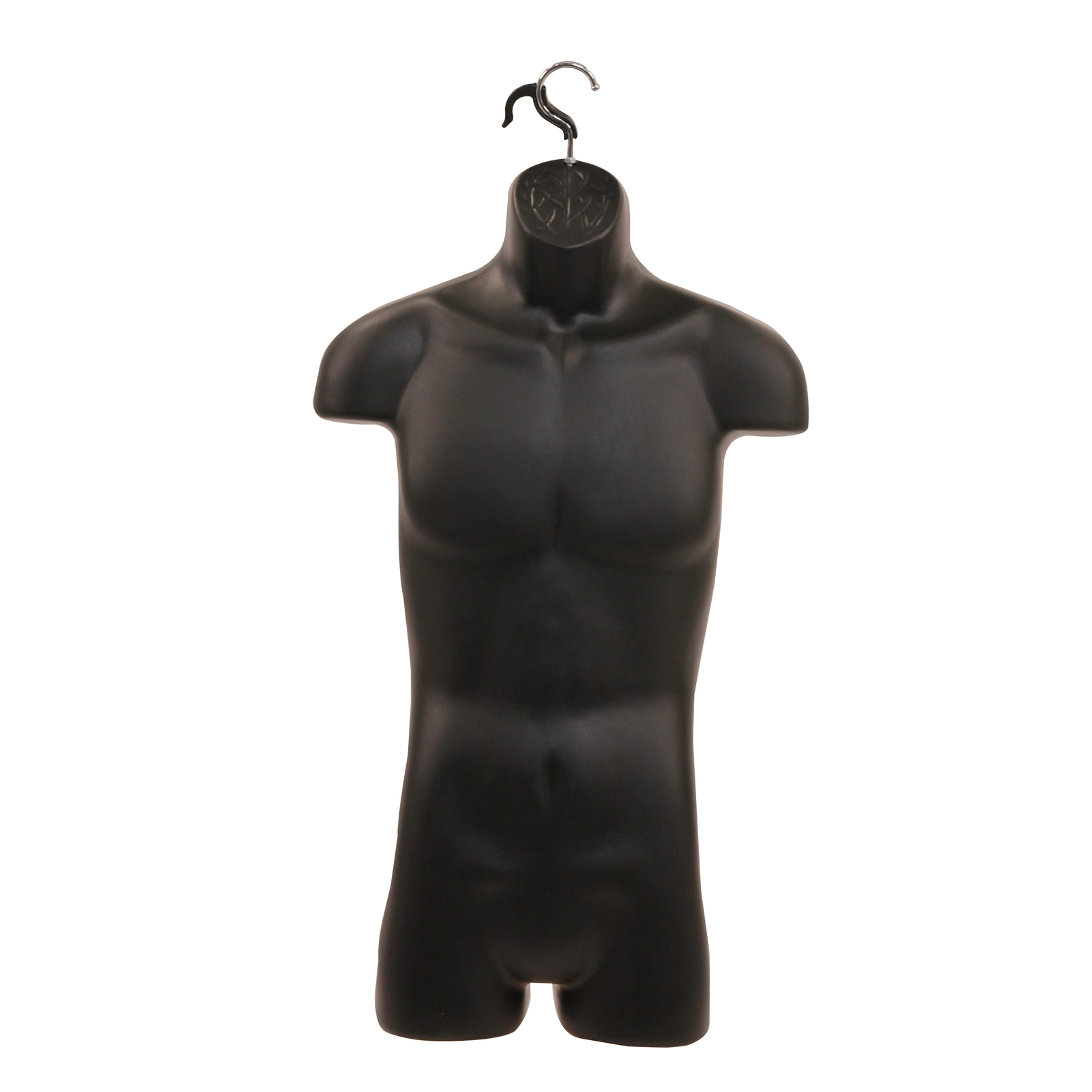 Male Molded Black Hollowback Torso Form – Fits Men’s Sizes S-L