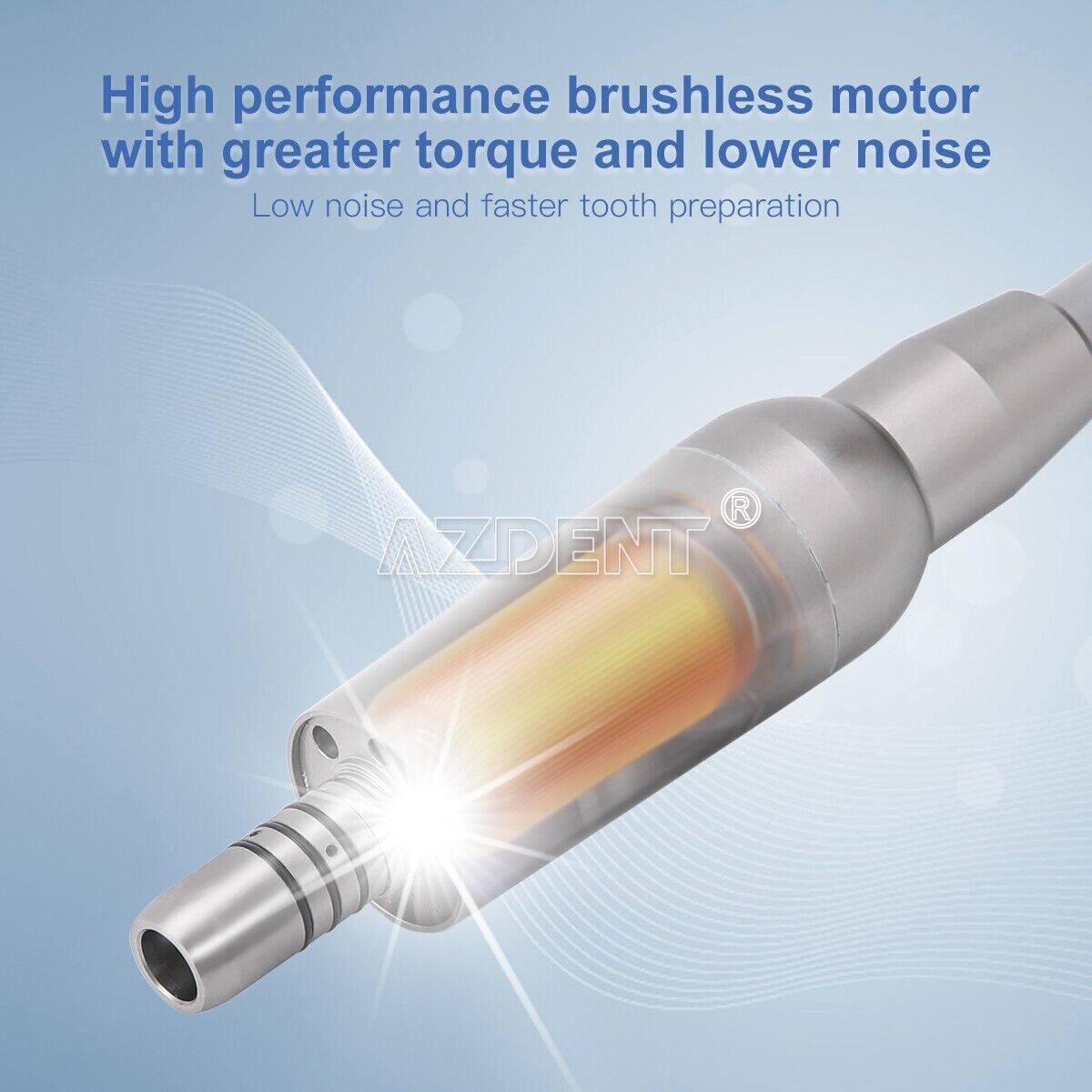 Dental LED Brushless Electric micro motor fit 1:1/1:5 Handpiece ISO-E type USA