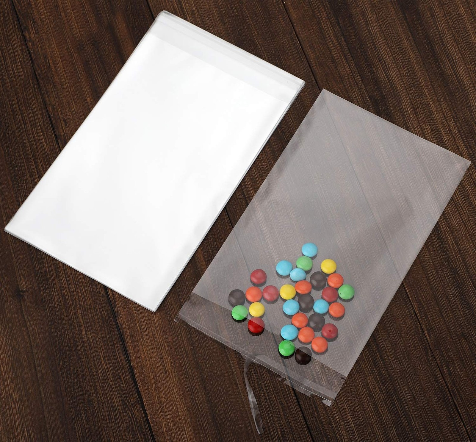 200 pcs Clear 5″ x 7″(W:12.7XL:17.8cm) Self Seal Cello Cellophane Bags Reseal…