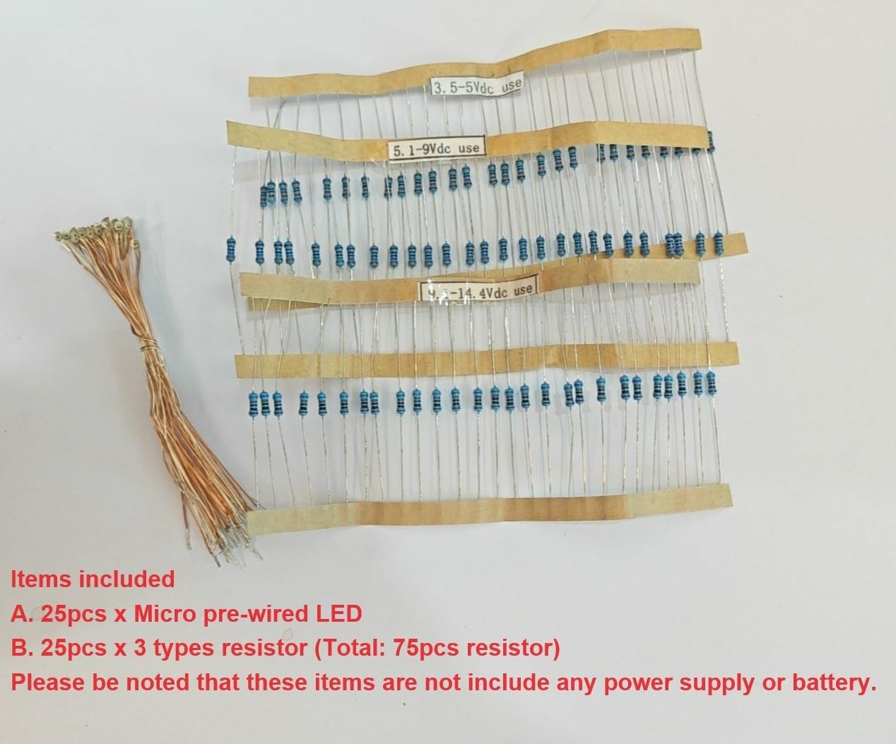 Title25pcs Pre-soldered Micro Litz Wired Leads Golden Yellow SMD Led 0603 +