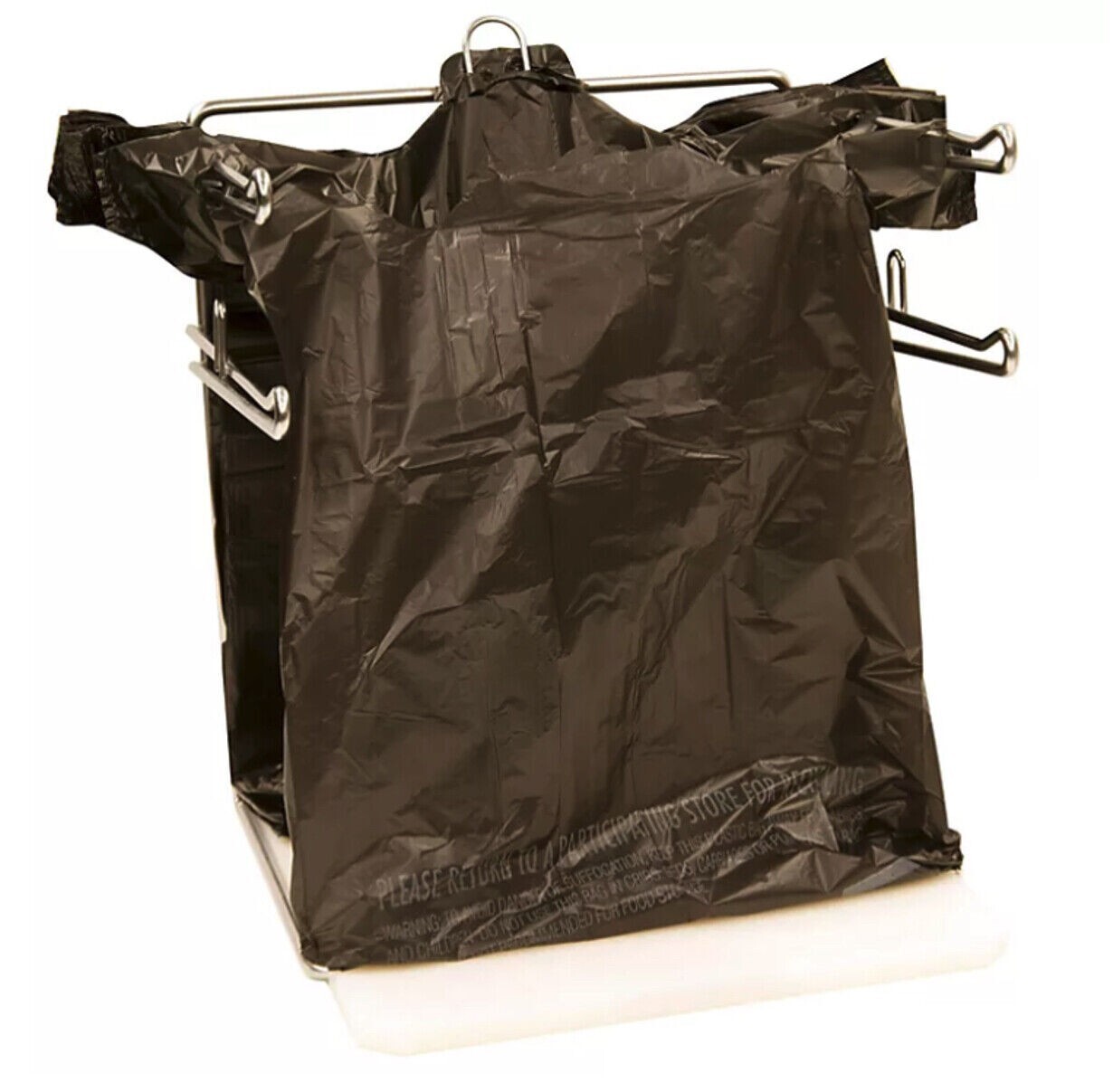 Member’s Mark Black T-Shirt Carryout Bags (1,000 ct.), Size 11.5″ x 6.5″ x 22″