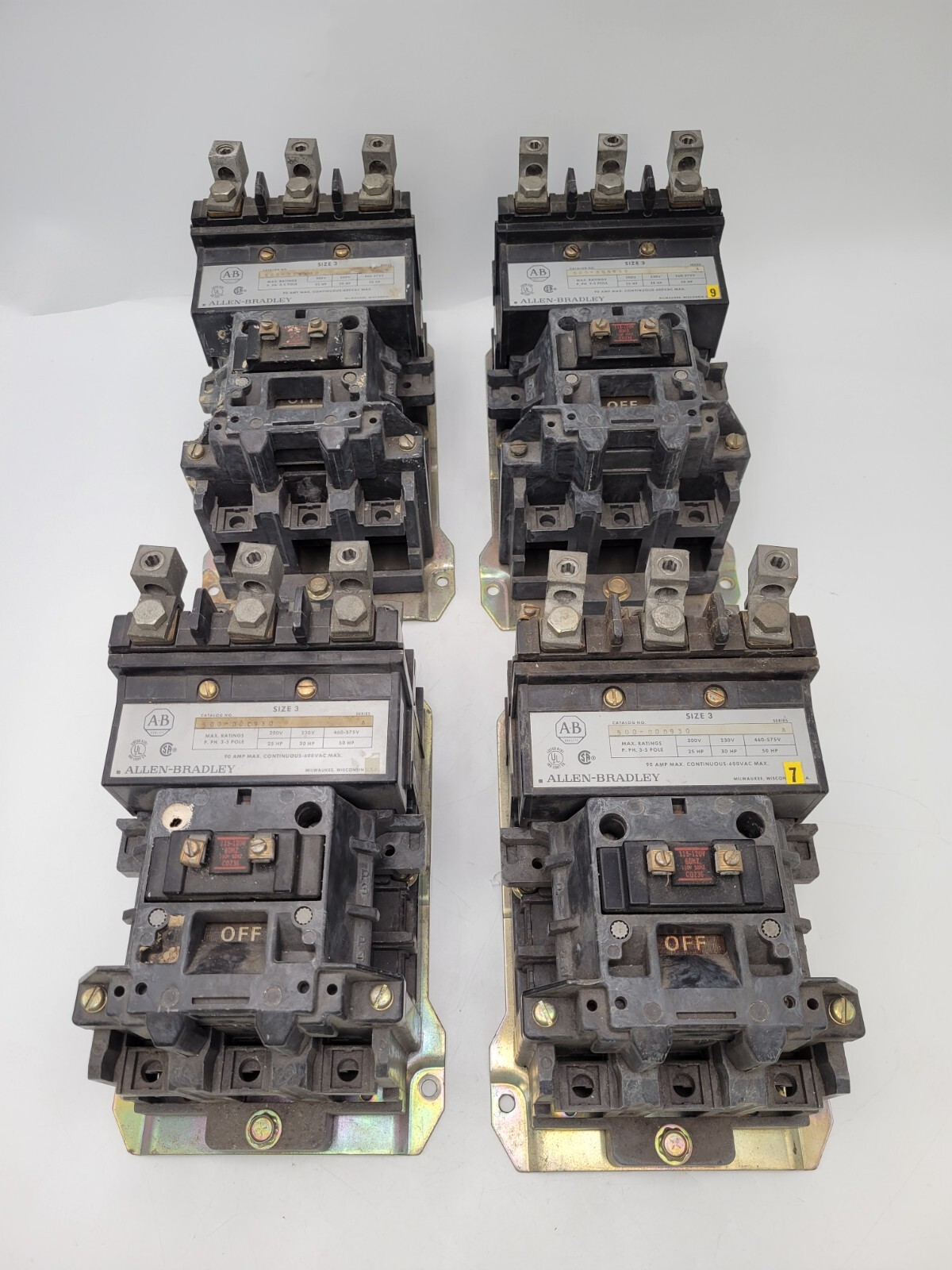 Allen-Bradley 500-DOD930 Contactor 90A 600VAC 3-5P Coil 110V 50Hz 115/120V 60Hz