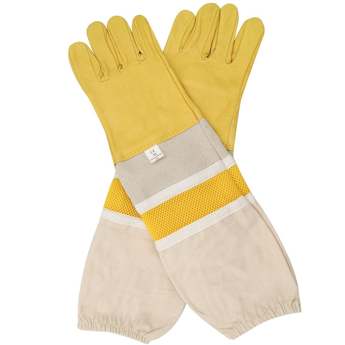 Professional Beekeeping Gloves Hornets Glove Goatskin Leather Beekeeing Supplies