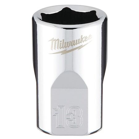 Milwaukee Tool 45-34-9083 3/8 In. Drive 13Mm Metric 6-Point Socket With Four