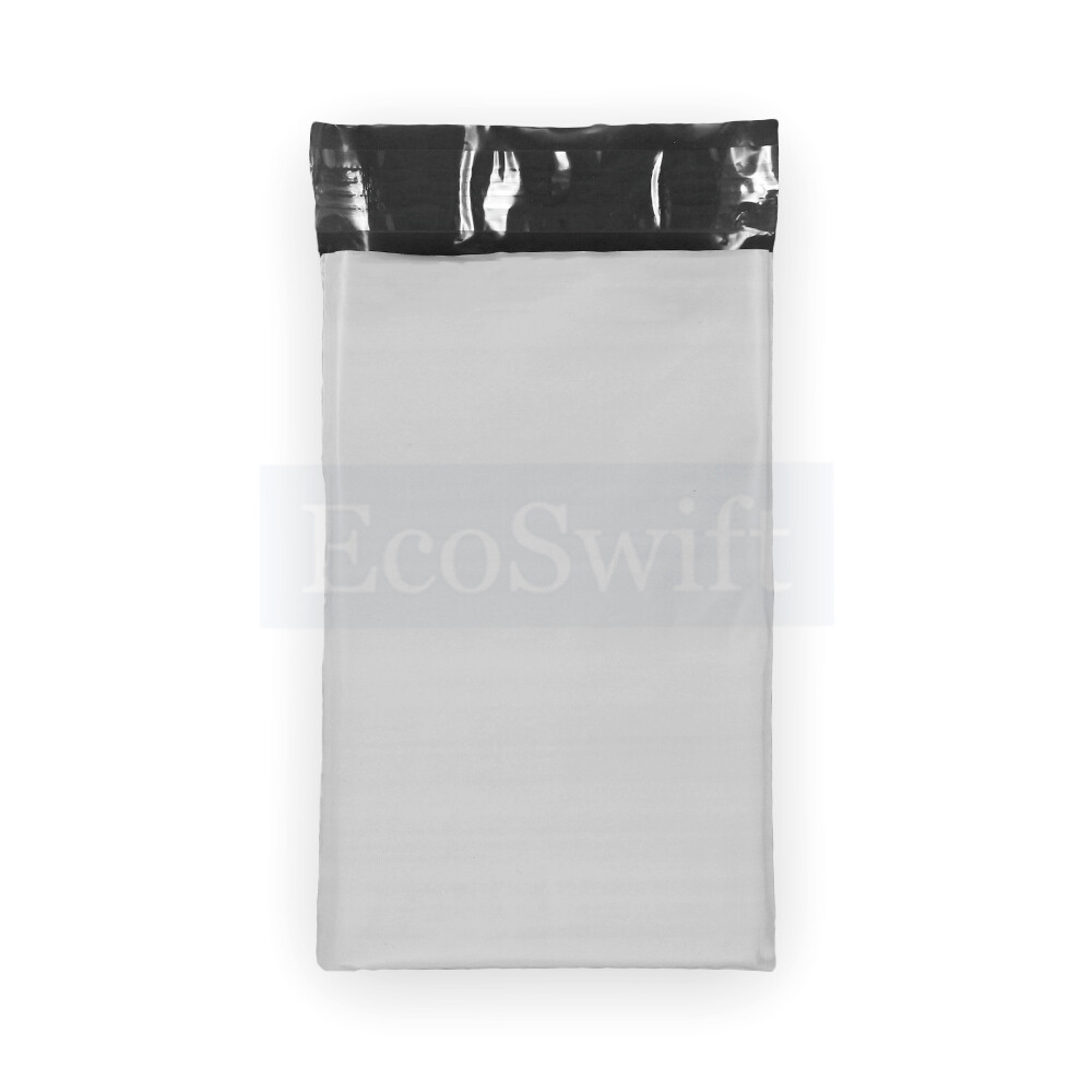 100 6 x 9 EcoSwift White Poly Mailers Shipping Envelopes Self Seal Bags 1.7 MIL
