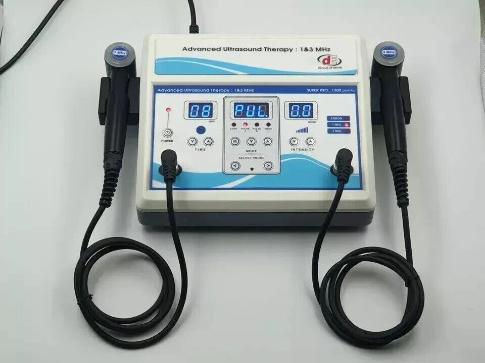 Reliable Ultrasound Therapy Machine Super 1300 Pro Digital 1 & 3 MHz Dual Freq.
