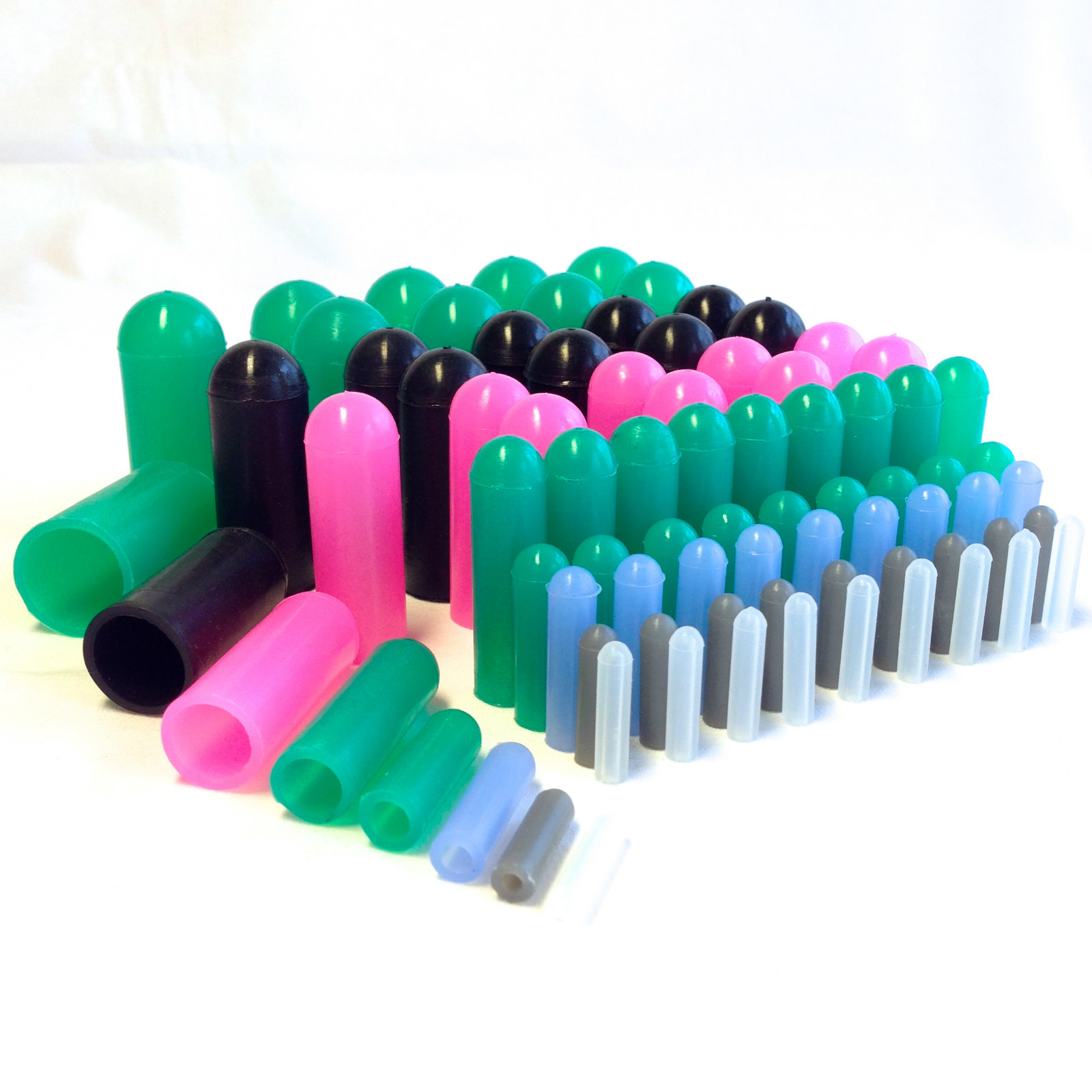 80 Piece High Temp Silicone Rubber Cap Kit – Powder Coating, Cerakote, Vacuum