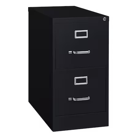 Hirsh 14410 15″ W 2 Drawer Vertical File Cabinet, Black, Letter