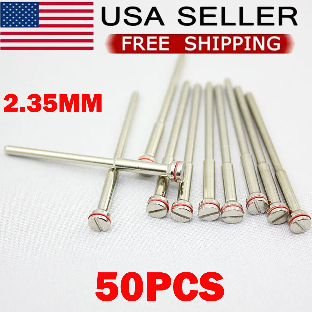50x Dental Lab Polishing Shank Mandrel Drill Burs 2.35mm Rotary Tool Jewelry HOT