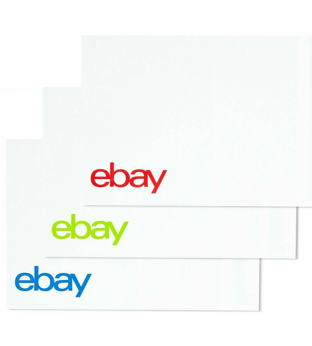 25 eBay-Branded Polymailer Red Green & Blue 10″ x 12.5″ (No Padding)