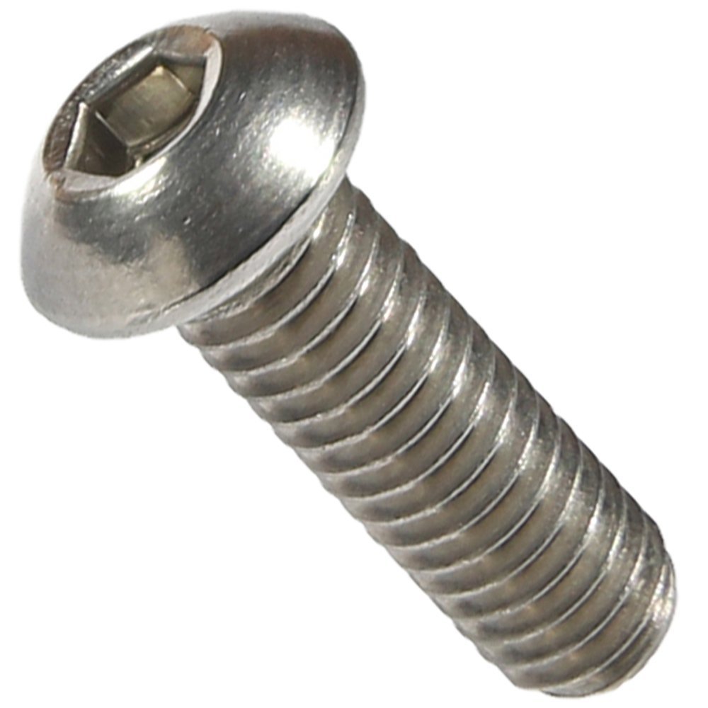 M5-0.80 x 16MM Button Head Socket Cap Screws ISO 7380 Stainless Steel Qty 50