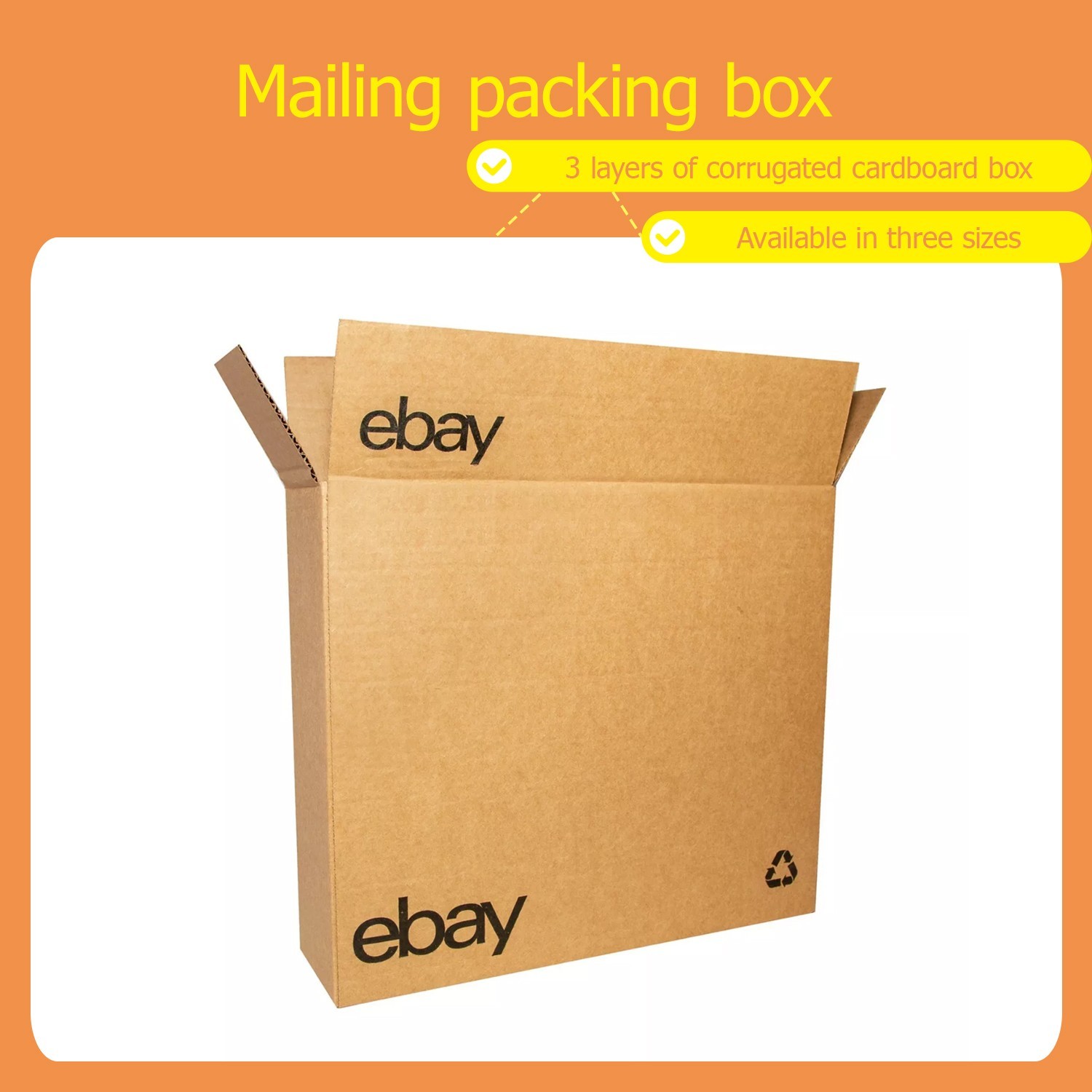25-100pcs 12″x6″x6″ 8″x8″x8″ Shipping Packing corrugated cardboard boxes ebay UL