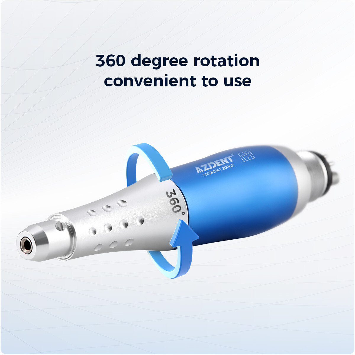 Dental 4:1 Hygiene Prophy Handpiece 4Holes Air Motor Nose Cone 360°Swivel AZDENT