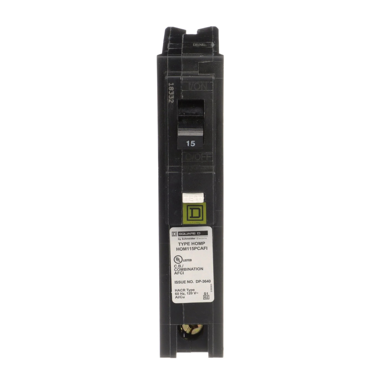 HOM115PCAFI – Square D Homeline – Arc Fault (AFCI) Circuit Breaker