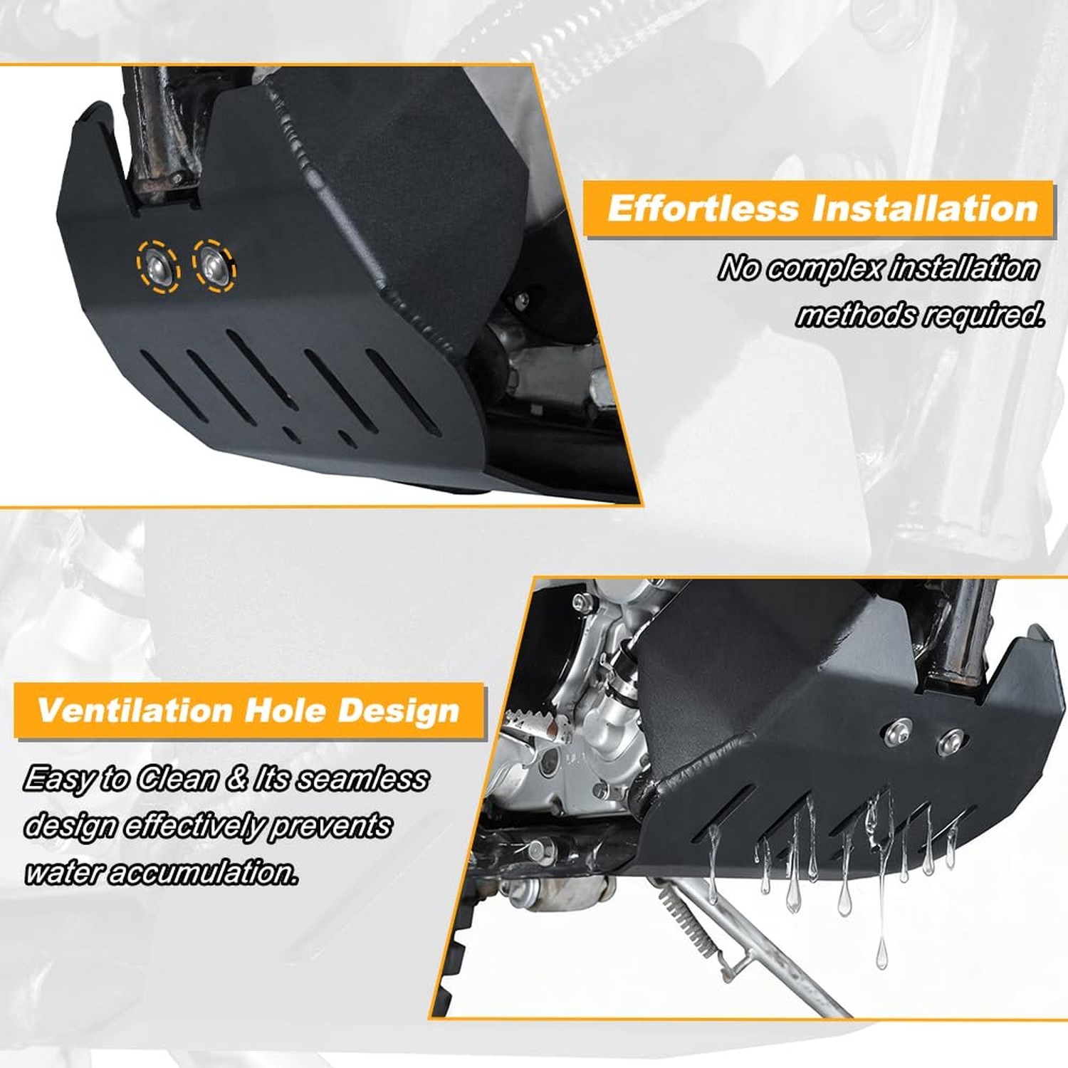 Motorcycle Skid Bash Plate Fit for KLX300R/KLX250R/KLX250/KLX300SM | 4mm Alum…
