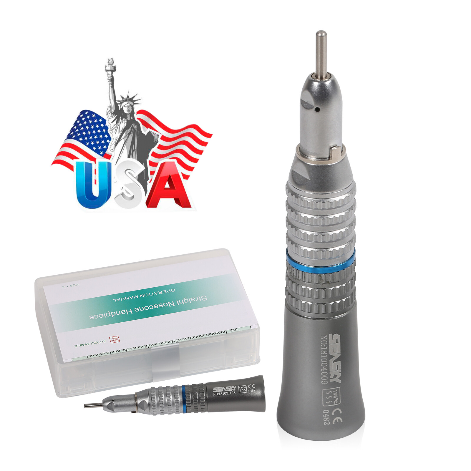 Dental Lab Marathon-III Micromotor N3 /Contra Angle Straight Handpiece E type st