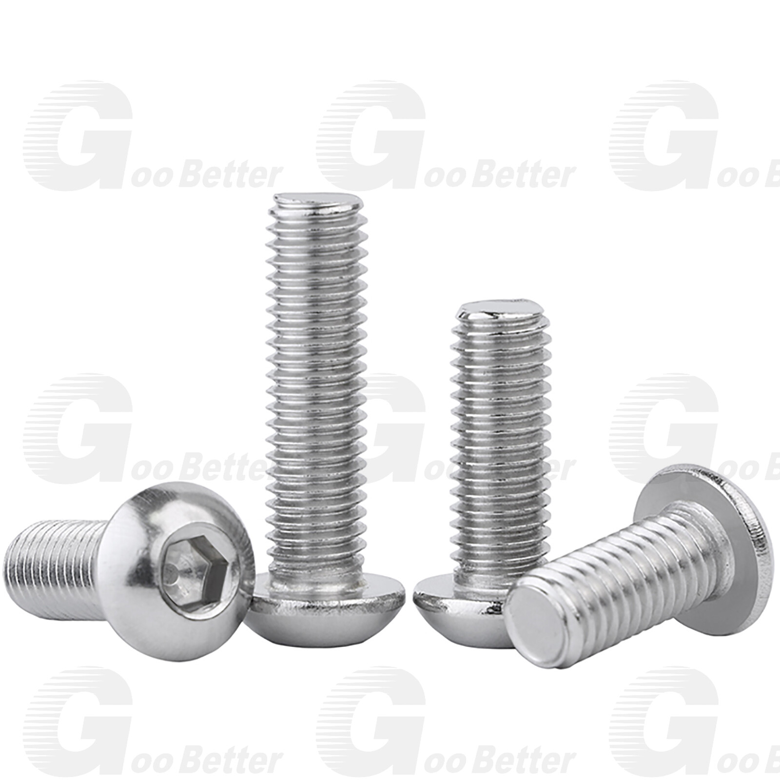 840x Button Head Socket Cap Screws Nut Assortment Allen Hex Bolt Stainless Steel