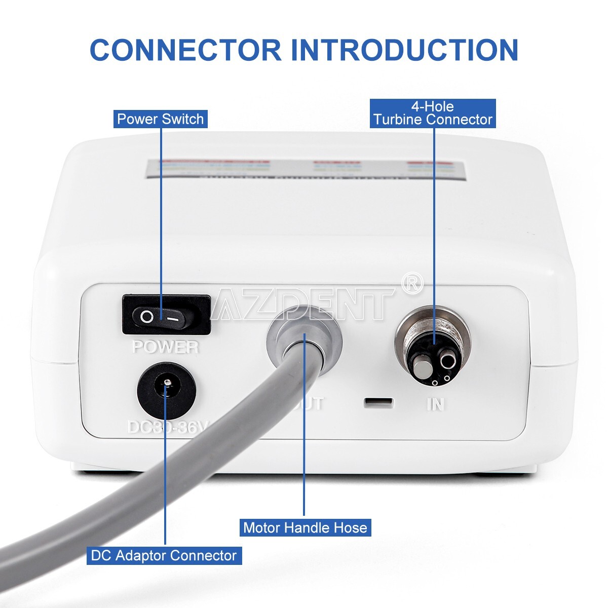 Dental Brushless LED Electric Micro Motor Internal Spray E-type 1:1/1:5/16:1 USA