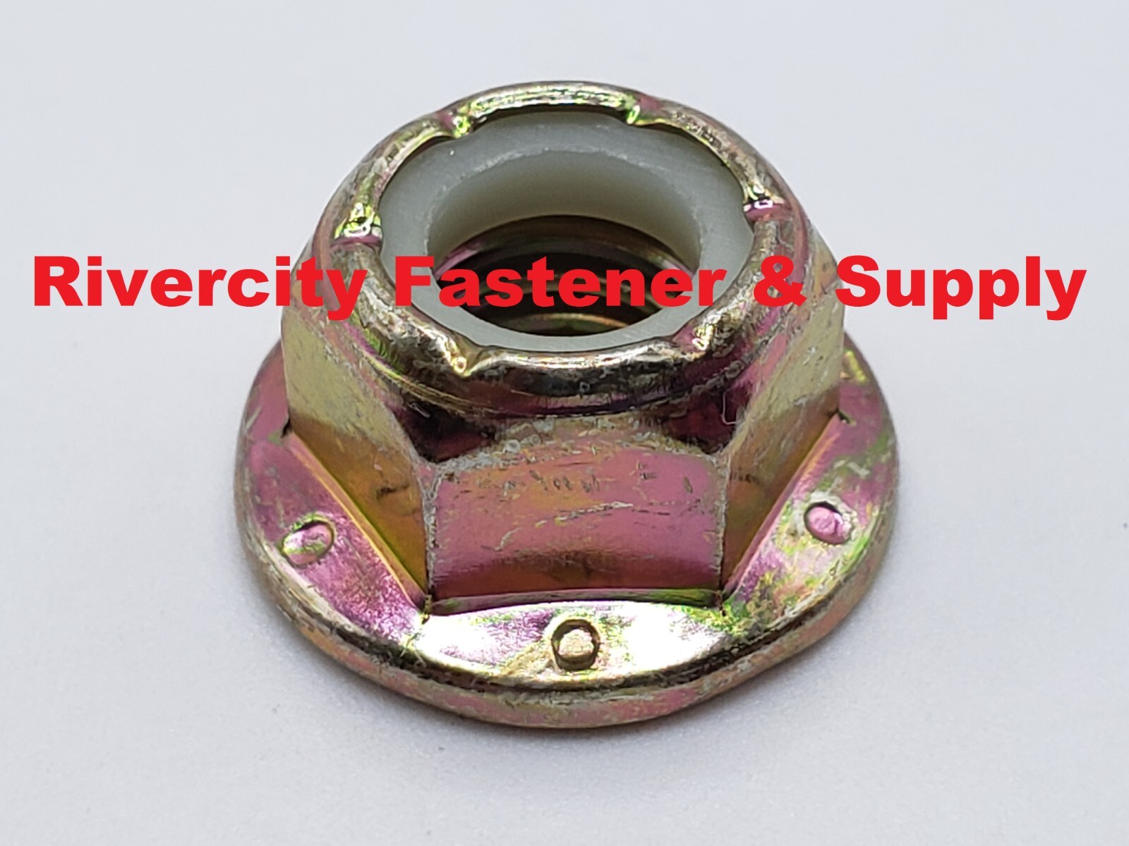 3/8-16 Grade 8 Nylon Insert Flange Lock Nuts 3/8 x 16 Flanged Stop Nut 3/8×16