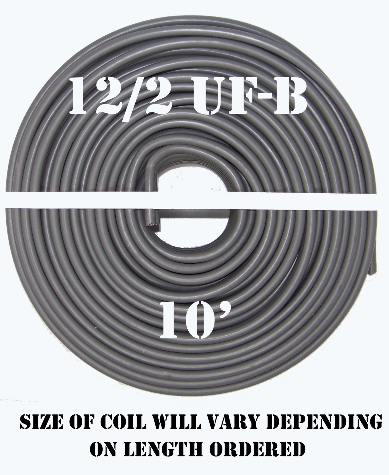 12/2 UF-B x 10′ Southwire Underground Feeder Cable