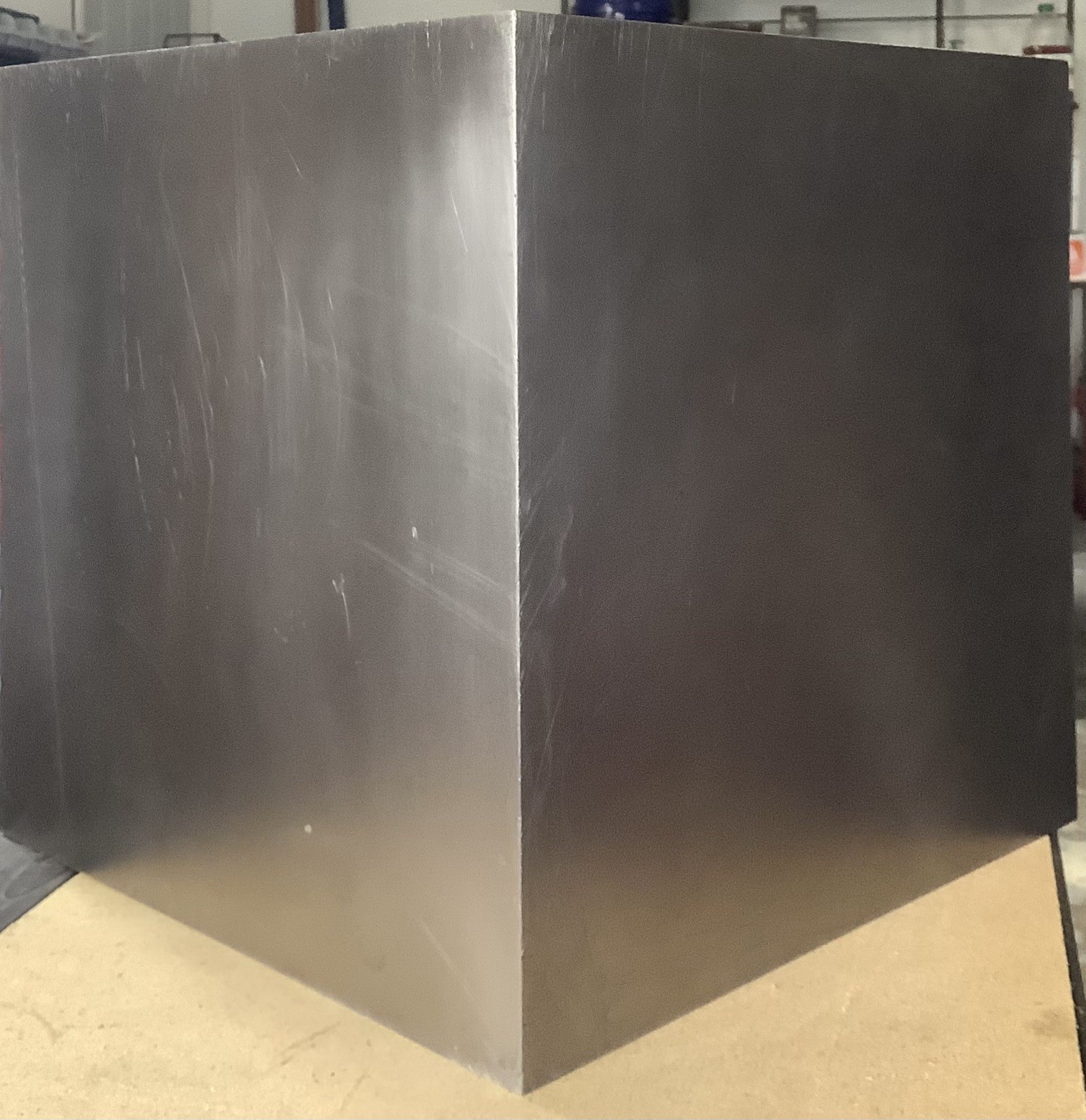 12″ Wide x 12″ Deep x 12″ High Machined Angle Plate Cast Iron double web square