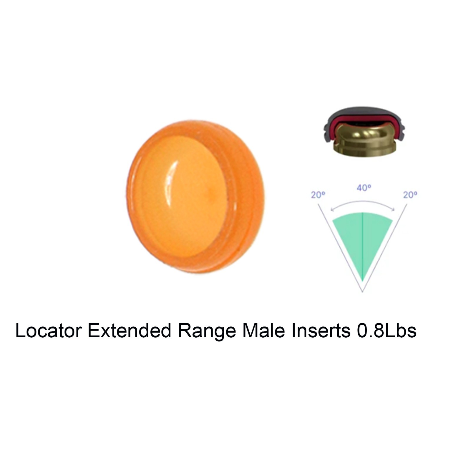 Dental Zest Locator Standard/Extended Range Male cap Processing Package-2Pack