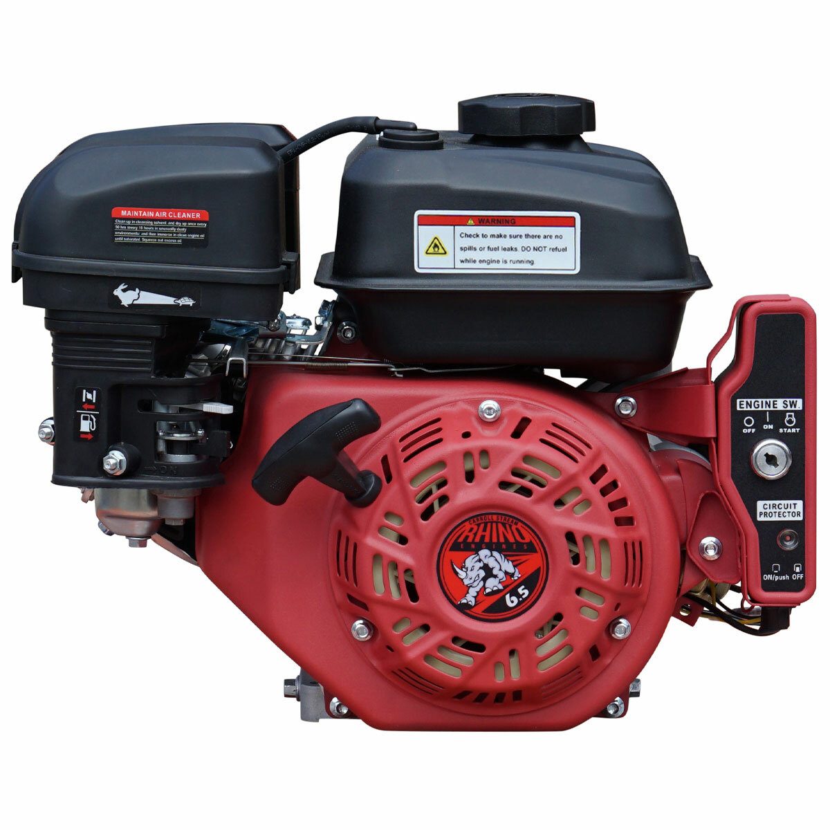 New 6.5HP Gas Engine Electric Start Side Shaft 6.5 HP Carroll Stream Motor 212cc