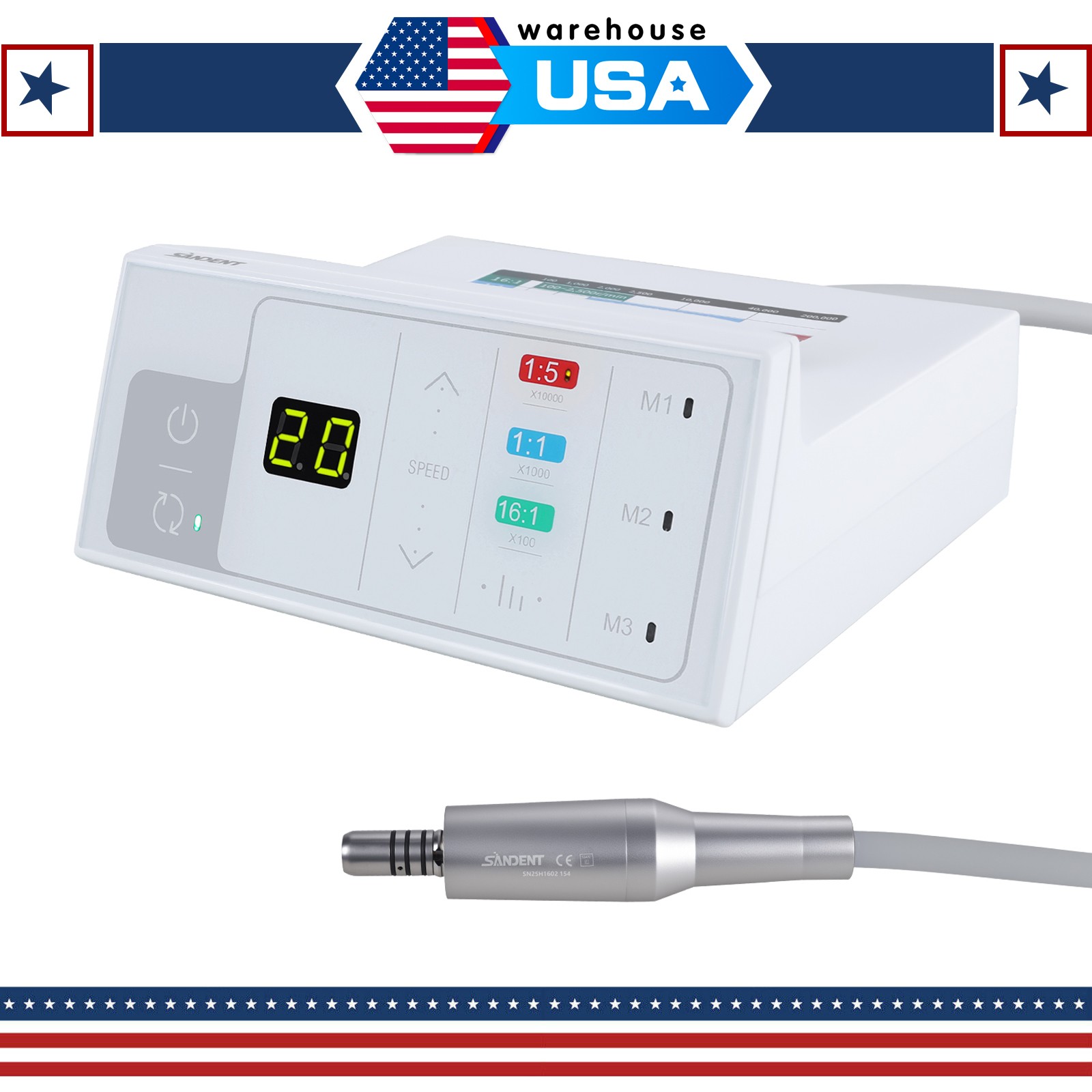 Turbina NSK PANA MAX Style Dental Pieza de mano de alta velocidad Push Button 4H