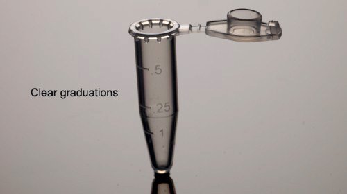 Azzota® 0.6ml Microcentrifuge Tubes, High-clarity Polypropylene, 1000/pk