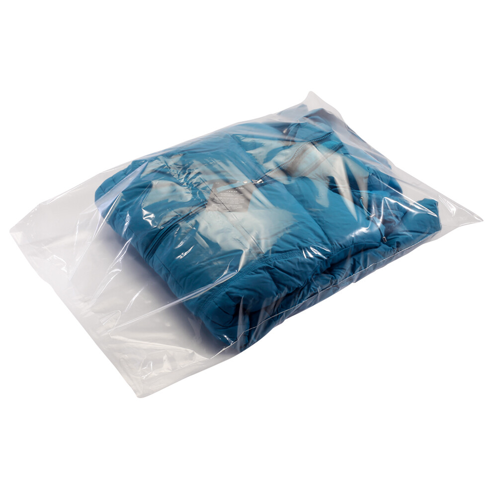 100 CLEAR 18″ x 24″ POLY BAGS PLASTIC LAY FLAT OPEN TOP PACKING 1 MIL 1MIL 1ML
