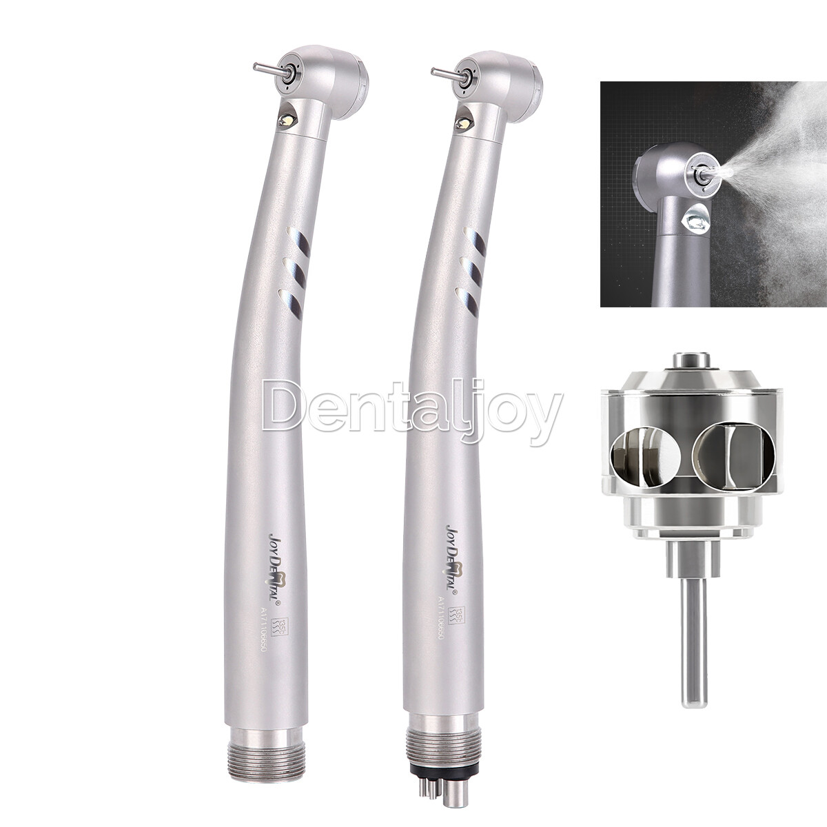 AZDENT Dental High Speed E generator LED Self power Handpiece Torque Head 2/4H