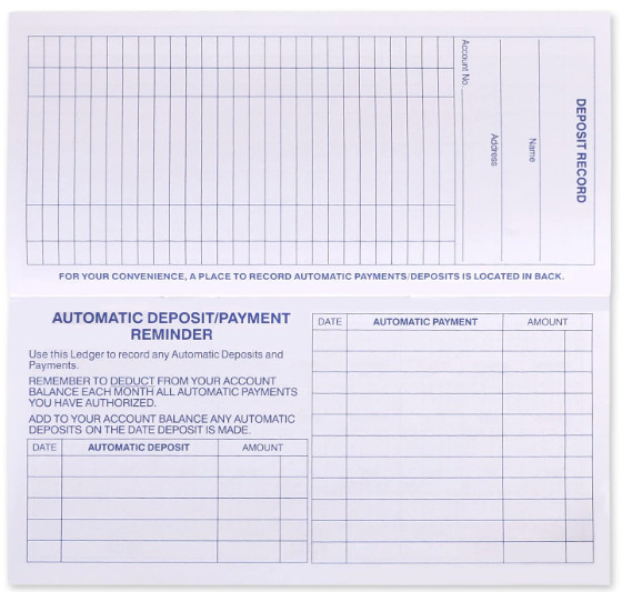 24 PCS Check Registers for Personal Checkbook, Easy to Read Checkbook Register