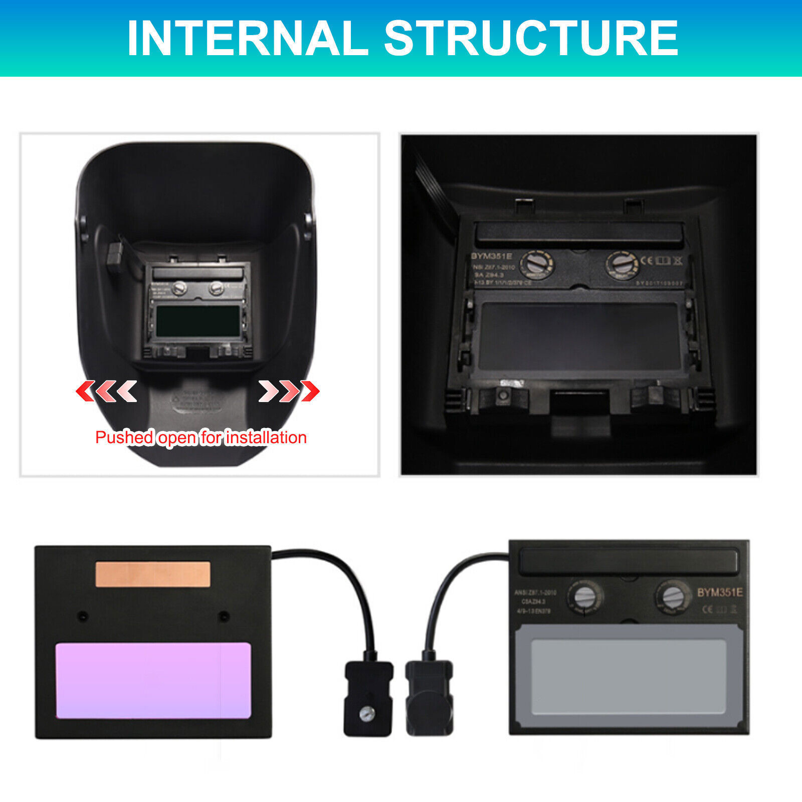 True Color Solar Auto Darkening Welding Helmet Arc Tig Mig Grinding Hood