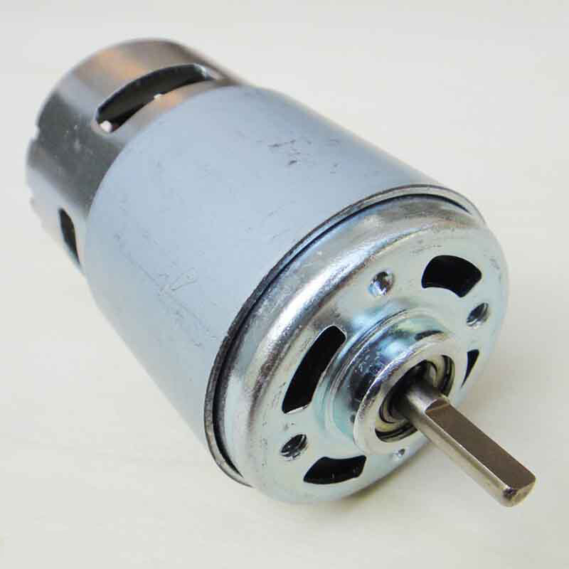 DC 12V-24V Large Torque RS-775 DC Motor D Flat Shaft Electric Tools Model DIY