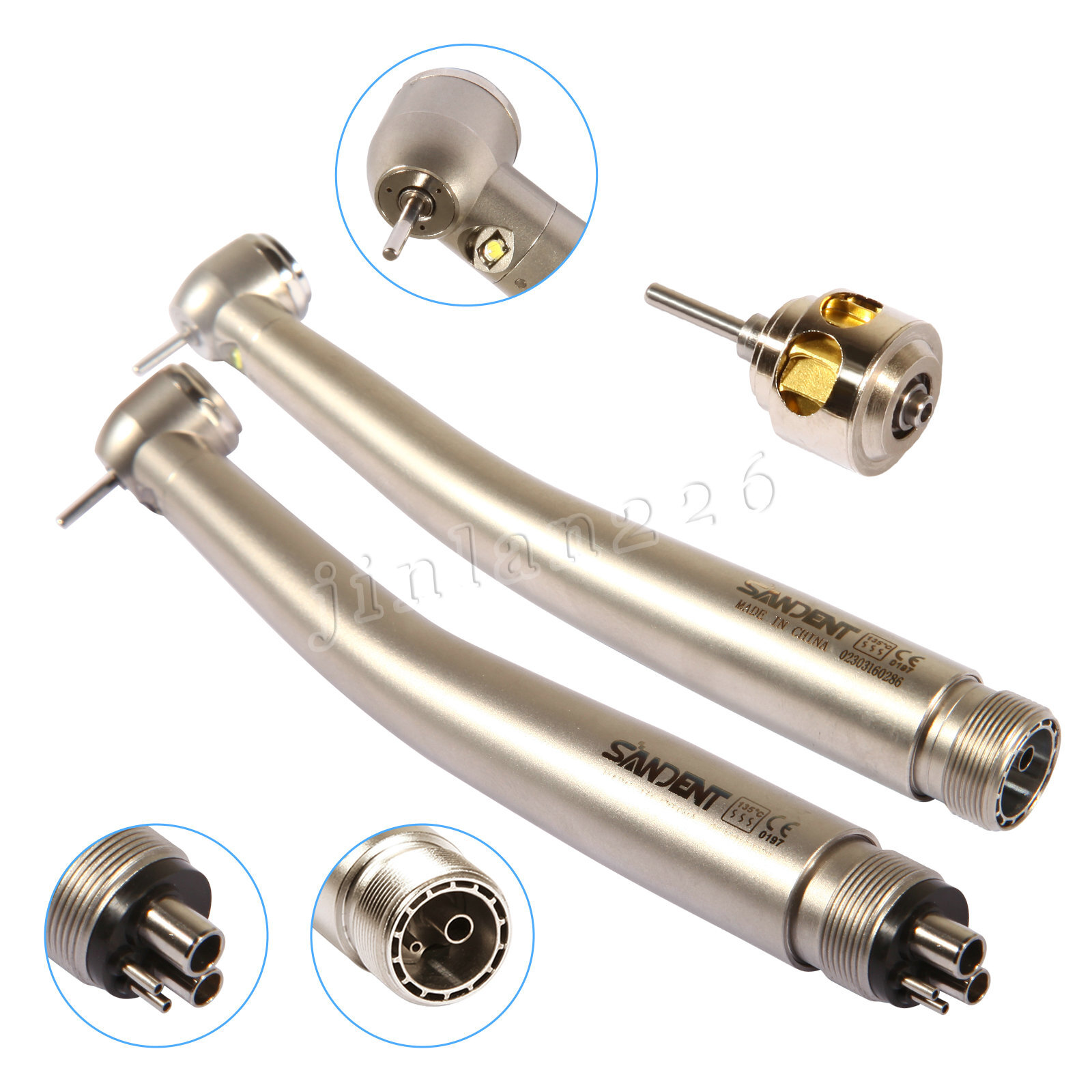 Dental PANA Max High Speed LED Handpieces NSK Type Internal Triple Spray Push US