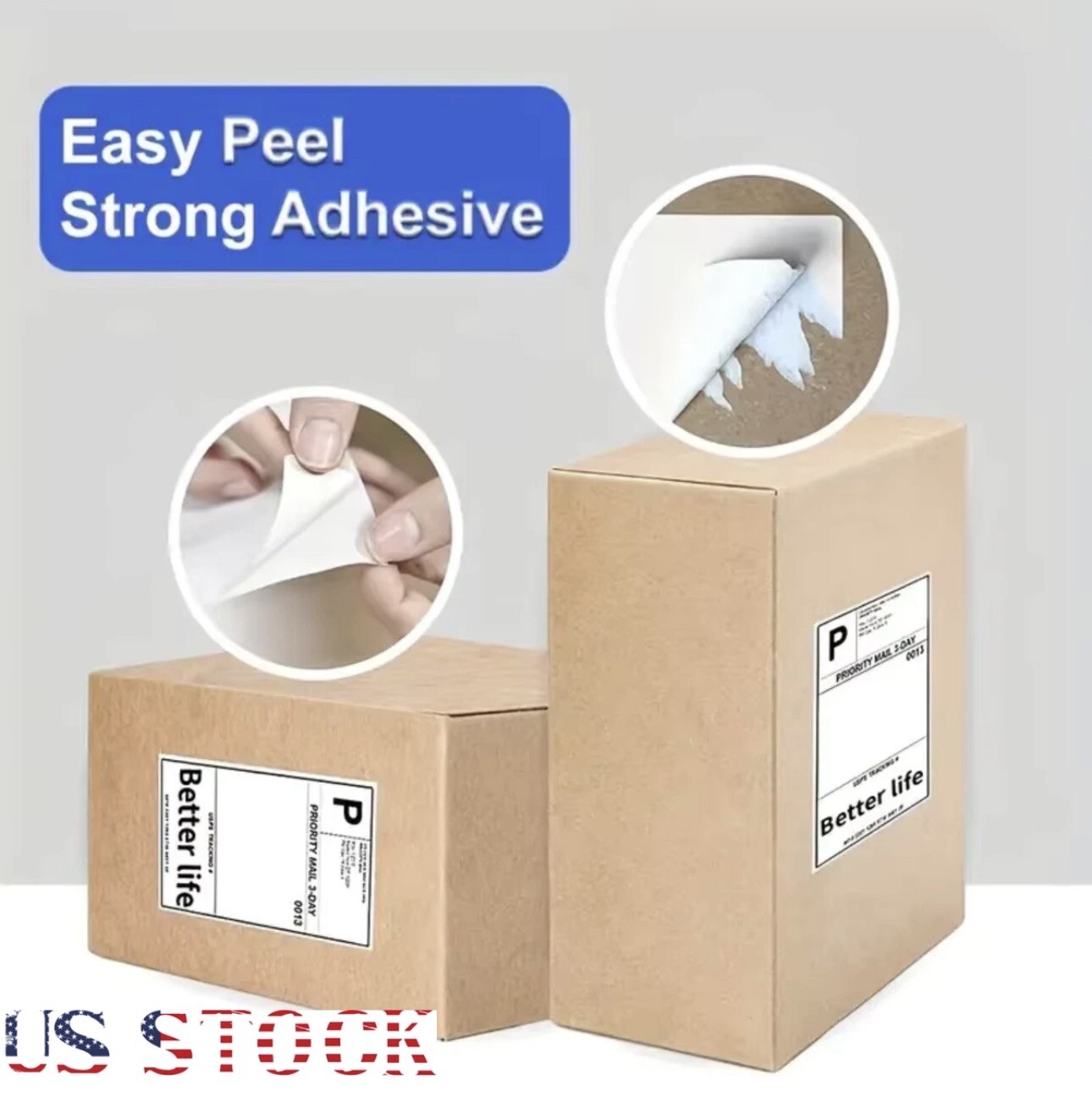 500 4″ x 6″ Direct Thermal Shipping Labels for Zebra & Rollo and any Printers