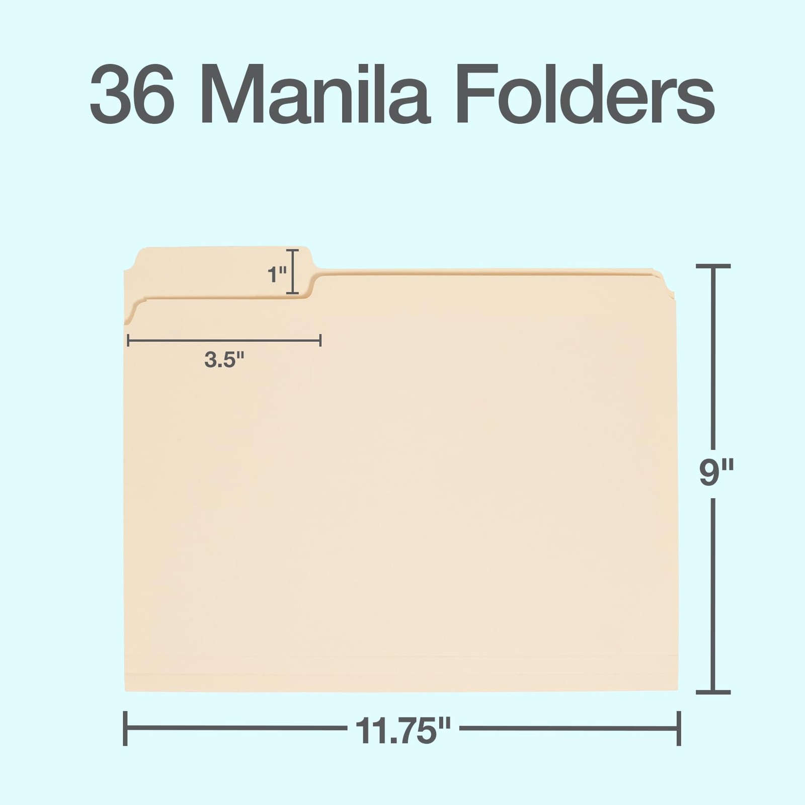 Oxford File Folders, 36 Pack, Letter Size (8.5″ x 11″), 3 Letter, Manila