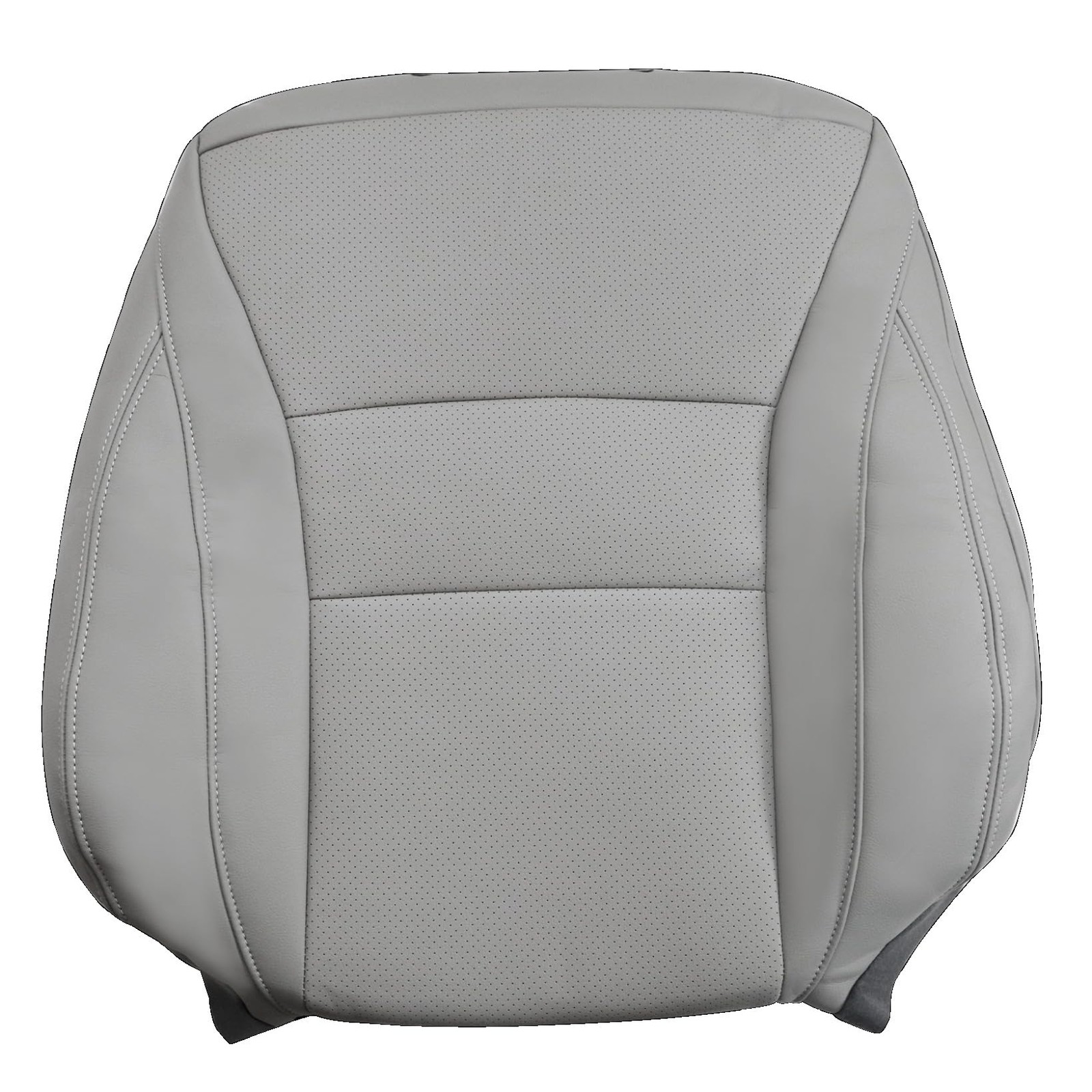 Gray Perforated Microfiber Leather Front Seat Covers Honda Accord Sedan 13-17