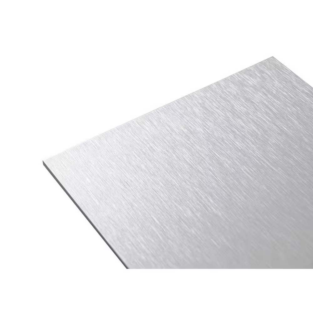 24 In. X 36 In. X 1/8 In. Thick Aluminum Composite ACM Brushed Silver Sheet New