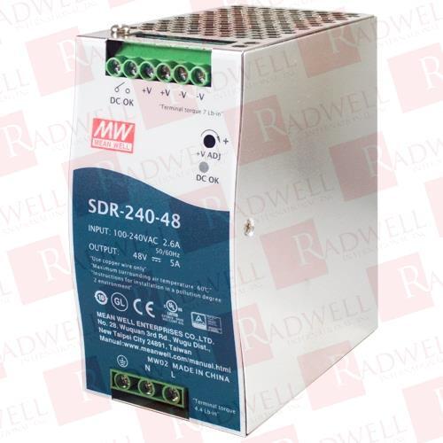 MEAN WELL SDR-240-48 / SDR24048 (NEW NO BOX)