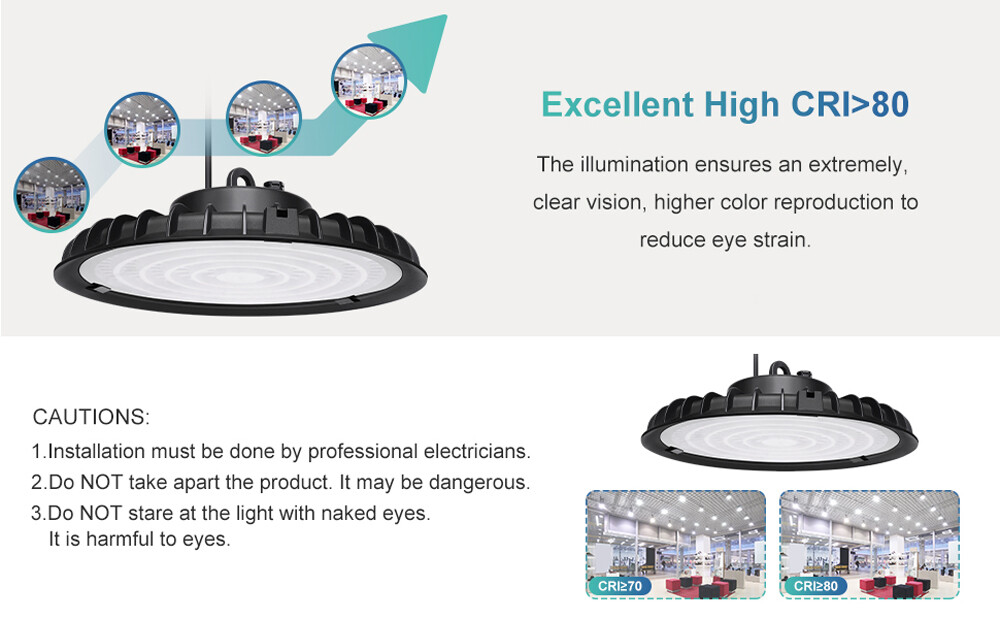 20Pcs 200W UFO LED High Bay Light Industrial Commercial Warehouse Gym Shop Light