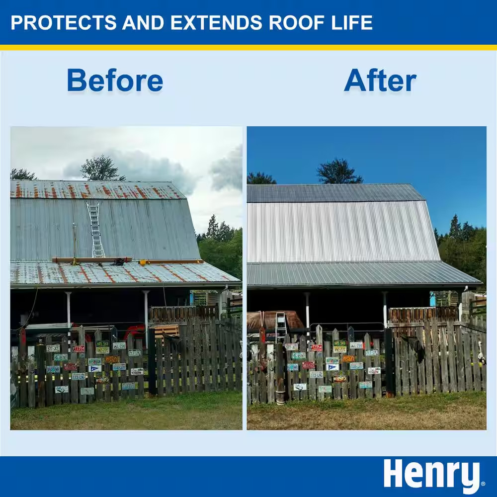 Henry 555 Fibered Aluminum Reflective Roof Coating 4.75 gal