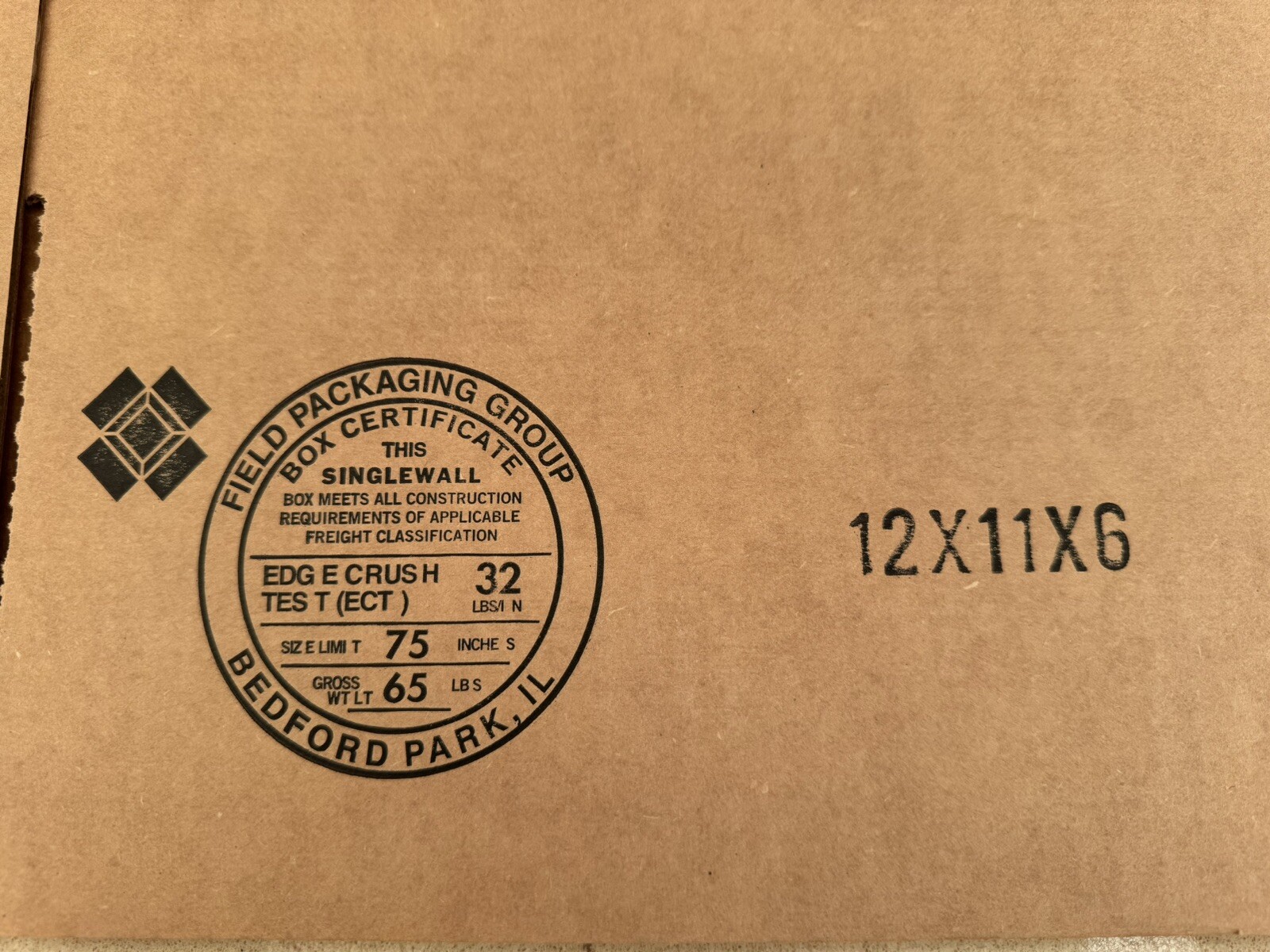 Bundle Of 25 Cardboard Boxes – Brown 12”x11”x6”