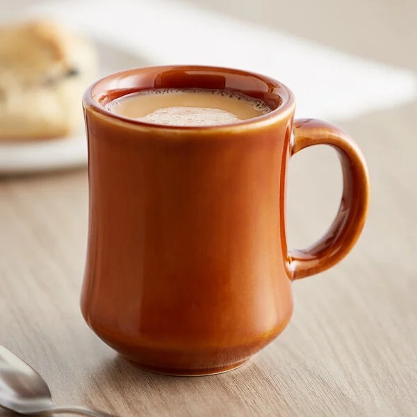ACOPA (1 Mug) Princess Brown COFFEE MUG 7oz CAFE HANDLED DISHWASHER SAFE