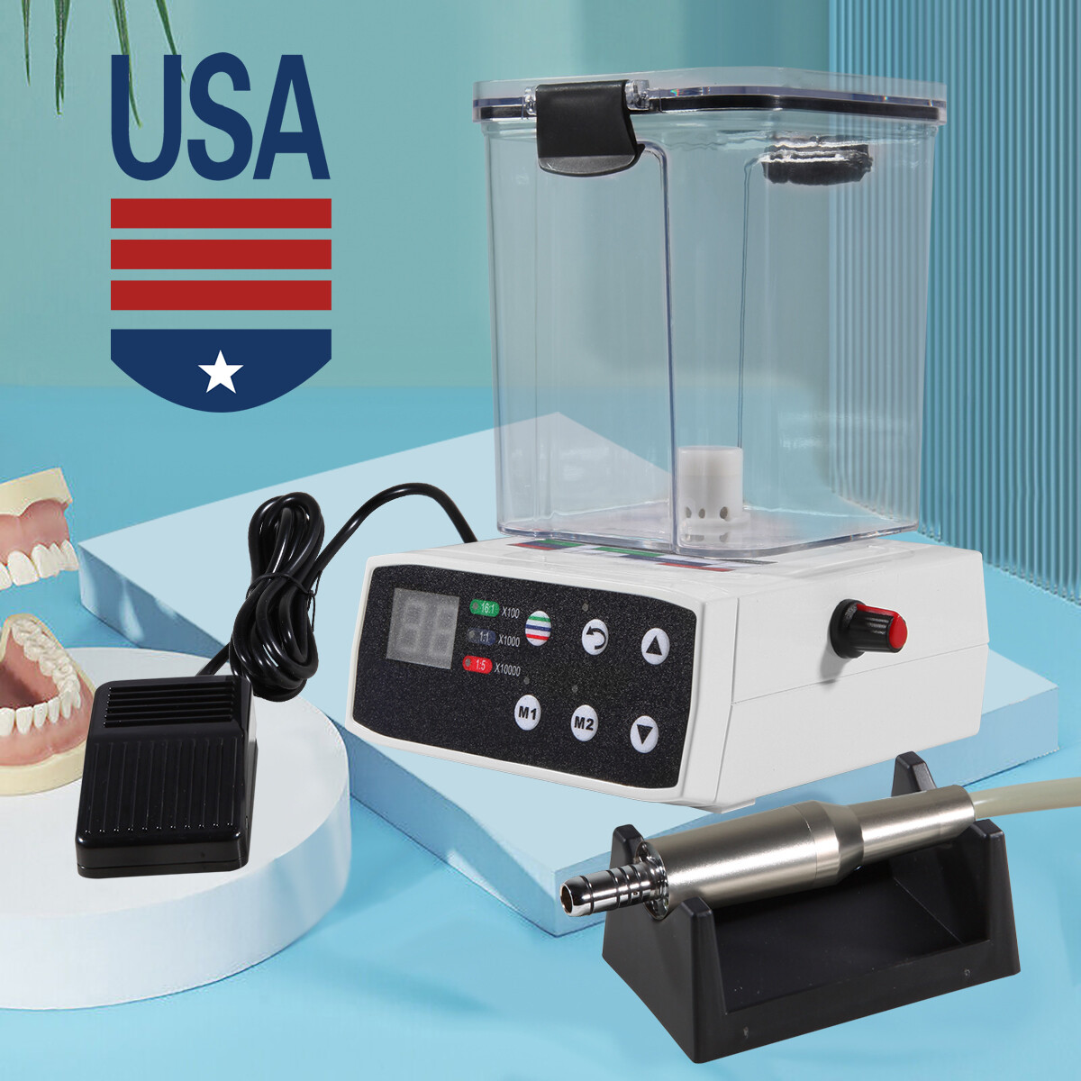Dental Brushless LED Electric Motor 1:1/1:5/16:1 Handpiece For Lab Practice ty